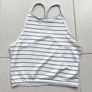 Striped Halter Crop Top